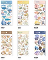 シール シーンステッカー シートシール scene sticker 全6柄セット