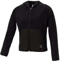 【新品】【Sサイズのみ】puma（プーマ）長袖 パーカー 裏起毛 レディース・ウィメンズ EVO T-7 ジップアップフーディ ブラック 572305-01-S