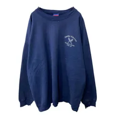 Champion プリントスウェット トレーナー 2XL パープル チャンピオン 裏起毛 ビッグサイズ コットン 古着卸 アメリカ仕入 a708-5544