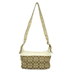 COACH(コーチ) ショルダーバッグ ブリーカーシグネチャーイーストウエストダッフル 11444 カーキ×白 レザー