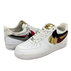 NIKE ナイキ 315122-111 AIR FORCE 1 07 Misplaced Checks John Geiger エアフォース カスタム シューズ US9=27cm 正規品 / 50687
