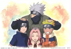 【中古】キャンバスボード・キャンバスアート 集合(中央：はたけカカシ) キャンバス風ボード 「一番くじ NARUTO-ナルト- 疾風伝 心を写す赤き瞳」 I賞