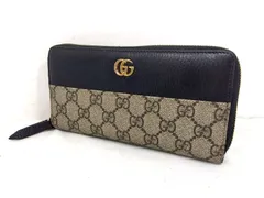 s25g-860x【中古】GUCCI ｸﾞｯﾁ　ﾀﾞﾌﾞﾙG　ｼﾞｯﾌﾟｱﾗｳﾝﾄﾞｳｫﾚｯﾄ　GGﾏｰﾓﾝﾄ　GGｽﾌﾟﾘｰﾑ　456117・496334