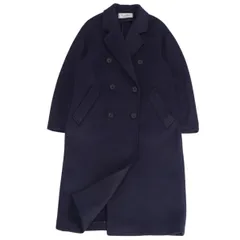 MaxMara　ナイロン コート　ネイビー　ストライプ　薄手　フリル　白タグ MaxMara ナイロン コート ネイビー ストライプ 薄手 フリル 白タグ