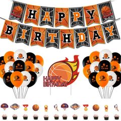 ネコポス便 バスケ B　誕生日バルーン　誕生日　　※キーホルダー付き　室内飾り