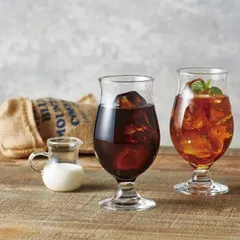 グラス ステムグラスセット 約420ml  2個入りおしゃれ かわいい 食洗器対応 G101-T276 東洋佐々木ガラス カフェ