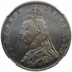 ★イギリス 1887 ヴィクトリア女王　ジュビリーヘッド　銀貨
