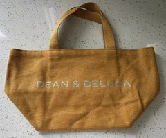 DEAN&DELUCA ディーン＆デルーカ イェロー トートバック エコバッグ コットン レディース Ｓサイズ