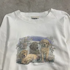 90年代 NORTHERN REFLECTIONS アニマルプリント スウェットシャツ イヌ メンズXL相当 