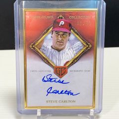 2023 Topps Gilded Collection スティーブ・カールトン 直筆サインカード /50  Gold Frame