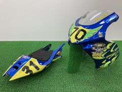 【TW200】カスタムペイント タンク＆フェンダーセット ファイヤーパターン TW200】カスタムペイント タンク＆フェンダーセット ファイヤー