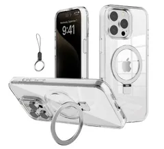 【迅速発送】iPhone 12mini ケース【MagSafeリング・スタンド一体】丸型スタンド付きマグネット搭載 縦横両対応 米軍MIL規格 耐衝撃 全透明 指紋防止 黄変防止 カメラレンズ保護 アイフォン 12miniカバー 5.4 インチ ケースワイアレ