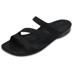 【新品】 [CROCS(クロックス)] サンダル スウィフトウォーター サンダル ウィメン レディース ブラック/ブラック 22 cm 1
