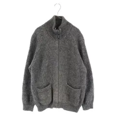 BURBERRY LONDON (バーバリーロンドン) ジップアップ長袖ニットセーター カーキのサムネイル