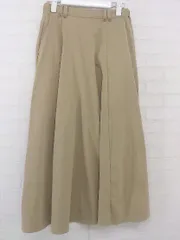 ◇ ehka sopo エヘカソポ ウエストゴム ロング フレア スカート サイズF ベージュ系 レディース P  【1302010003316】