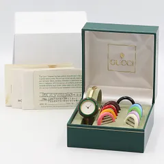 美品☆ GUCCI グッチ チェンジベゼル 稼動品 電池交換済 シェリーライン 2025年最新】グッチチェンジベゼルの人気アイテム - メルカリ