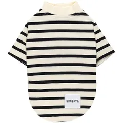 ボーダー ドッグ長袖シャツ M スケーター