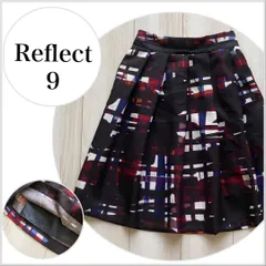 【美品♪】リフレクト　マルチカラースカート M ひざ丈スカート B009