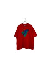 90's Made in USA CONVERSE ALL STAR T-shirt コンバース 半袖Tシャツ レッド サイズLL ヴィンテージ ネ