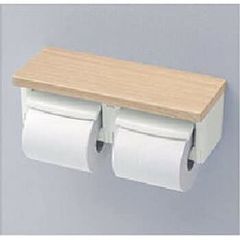新品 TOTO 二連紙巻器 棚付き(木質) YH601FMR #EL 芯なしペーパー対応 ライトウッドN