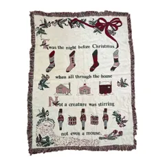 vintageラグ カーペット くるみ割り人形 クリスマス 2128