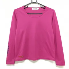 【超美品】ルコック 長袖シャツ パープル 袖ロゴプリント レディース M ゴルフウェア le coq sportif