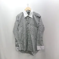 ◇ Θ m.f.editorial Ladies チェック柄 長袖 シャツ サイズLL グレー レディース E  【1502180010651】