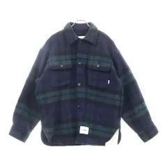 WTAPS (ダブルタップス) 24AW WCPO 02 / Jacket / WOPL Mosser Textile Green 242WVDT-JKM04 モッサー テキスタイル チェック柄 ジャケット グリーン