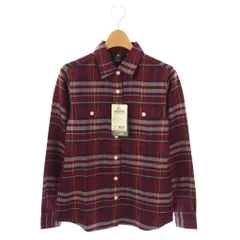 モンベル Montbell メリノウール トレールシャツ スタンドカラー シャツ S 小豆色 /AT ■OS