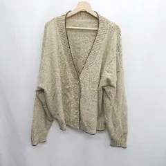 ◇ ⊇ CLASSICAL Elf クラシカルエルフ 長袖 ニットカーディガン サイズL ベージュ レディース E  【1409240057697】