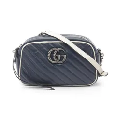 グッチ GUCCI ショルダーバッグ GGマーモント 447632 レザー チェーンショルダー レディース Used B