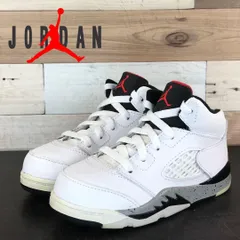 美品 NIKE JORDAN 5 RETRO BT ナイキ ジョーダン 5 レトロ BT ホワイト ベビーシューズ 14cm U08447 440890-104