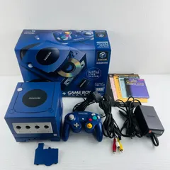 718 【通電OK】任天堂 ニンテンドー Nintendo ゲームキューブ ＋ゲームボーイ エンジョイプラスパック GAME CUBE GAME BOY GC GB バイオレット 取扱説明書 本体 アダプタ コントローラー プレーヤー