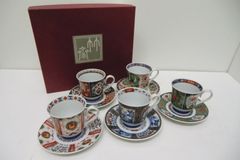 【未使用品】古伊万里絵変り　コーヒー碗皿揃　5客