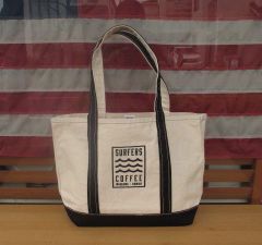 稀少・企業モノ】L.L.Bean ジップトップ トートバッグ 紺×白 A4可 