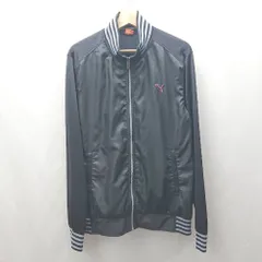 ◇ Θ PUMA プーマ 長袖 トラックジャケット サイズXO ブラック メンズ E  【1504240016306】