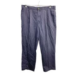 TOMMY HILFIGER チノパン W40 トミーヒルフィガー タックパンツ ビッグサイズ ネイビー 古着卸 アメリカ仕入 2410-172