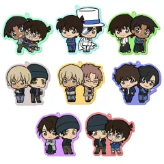 【中古】ストラップ(キャラクター) 全8種セット 「名探偵コナン ちょこかわツインラバーストラップ」