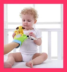 【スタッフおすすめ！】Remeehi 幼児 ハンドパペット 指人形 動物 ごっこ遊び ぬいぐるみ 保育園 子供 手袋 人形 物語 想像力を育てる 布製 プレゼント 道具 幼稚園 保育園 小学校 グリーン