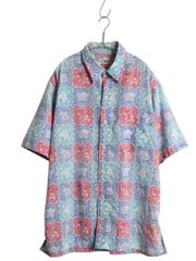 90s OLD GAP 象形文字柄シャツ/アロハシャツ - メルカリ