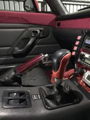 サイドブレーキカバーメッシュタイプ 汎用 パーキングブレーキカバー  軽トラ 内装 インテリア スズキ カプチーノ 取付例あり ハイクオリティ/色選択 カスタム ドレスアップ シフトノブ に相性抜群