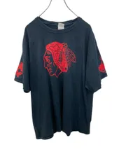 GILDAN 半袖 プリント Tシャツ XL ブラック ビッグプリント ギルダン 古着卸 アメリカ仕入 a705-5076