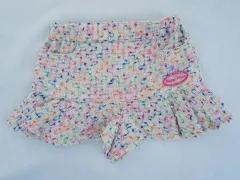 メゾピアノ mezzo piano アウトレット 子供服 女の子 90cm ベビー服 キュロット スカート 白 マルチカラー 秋 冬 ★3 ボトムス ガールズ 女児 キッズ ベビー 【中古】 ユーズド リサイクル 古着 子ども服 こども