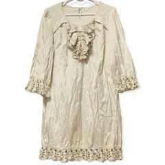 TO BE CHIC トゥービーシック ワンピース レース 薄手 七分丈 管理あ370