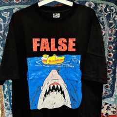 The Simpsons ジョーズ ティーシャツ 半袖 メンズ L XL 黒 レトロ 個性的 奇抜  攻め 前衛的 ビンテージリプリント vintage riprint 古着 シャーク ホーマー ジョーズ 半袖 Tシャツ 夏 新品 XL 2XL ブラック