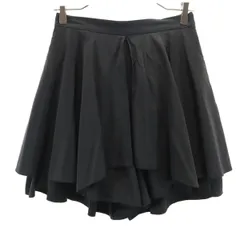 SNIDEL スナイデル フレアレイヤード スカ ショートパンツ 1 黒 レディース 古着