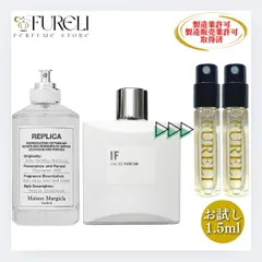【FURELI】２本セット レプリカ レイジーサンデーモーニング アポーシア イフ REPLICA APOTHIA IF マルジェラ Margiela お試し 1.5ml 新品 オードトワレ オードパルファム  香水 サンプル テスター mm01 ap01