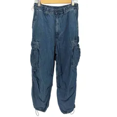 ジーユー GU デニムスーパーワイドカーゴパンツ レディース JPN：S 