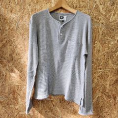 Engineered Garments エンジニアドガーメンツ ヘンリーネック ワッフル生地ロンT