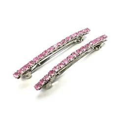 ピンクのラインストーンバレッタ  kyac